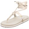 Sandalen Hey Marly | Tie Up Rope - Casual Clean Crema Ts