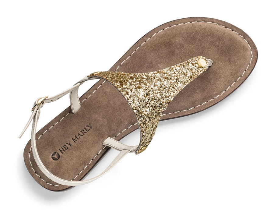 Sandalen Hey Marly | Cosmic Glitter - Comfort Crema Ts