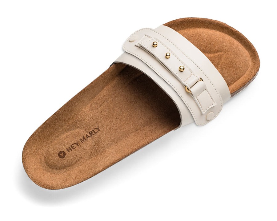 Sandalen Hey Marly | Pin Stud - Casual Cork Crema Ps1 Crema - Pin Stud - Ps1