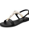 Sandalen Hey Marly | Precious Pearl - Classic Riemen Black Ts White - Precious Pearl - Ts