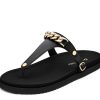 Sandalen Hey Marly | Gold Chain - Casual Clean Black Ts Black - Gold Chain - Ts