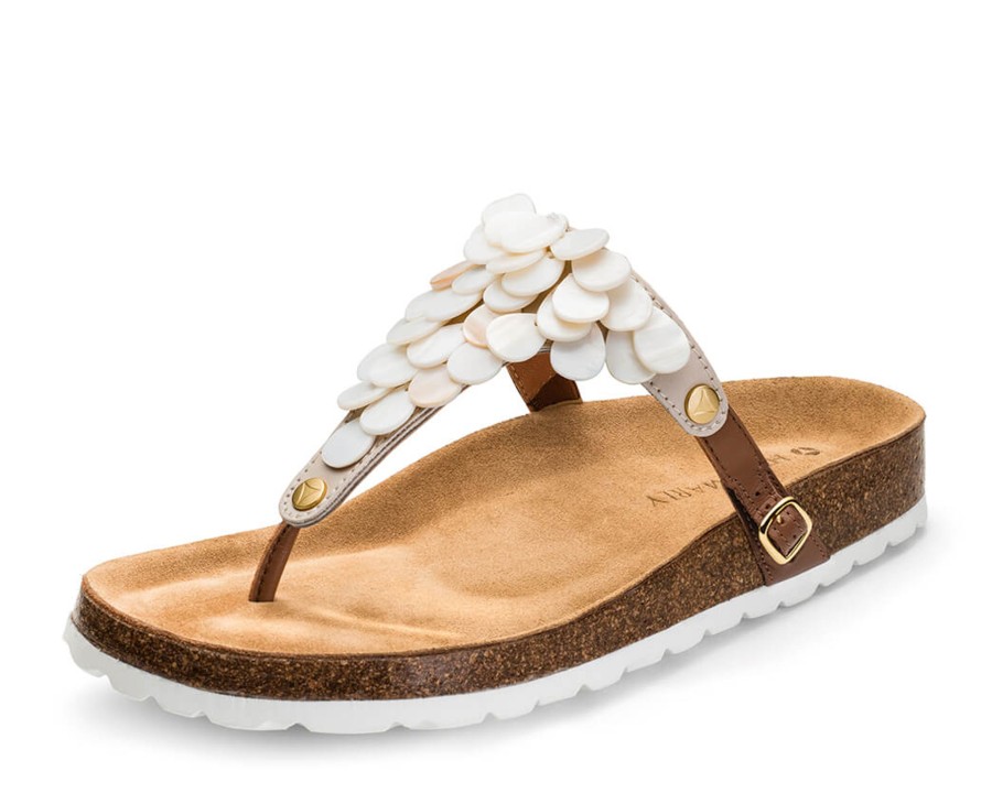 Sandalen Hey Marly | Shiny Pearl - Casual Cork Cognac Ts