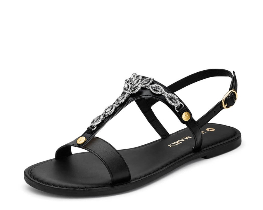 Sandalen Hey Marly | Sparkling Sea - Classic Riemen Black Ts