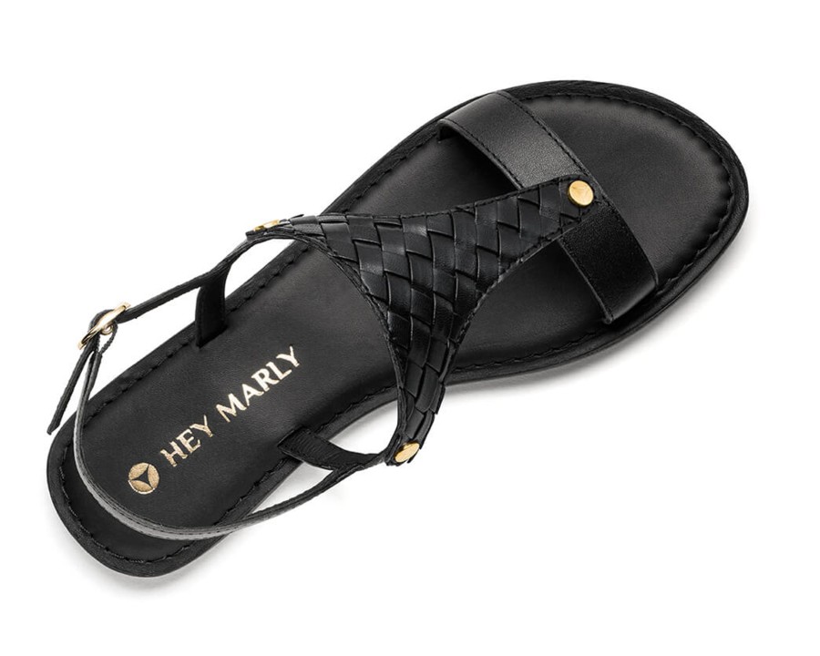 Sandalen Hey Marly | Urban Twist - Classic Riemen Black Ts