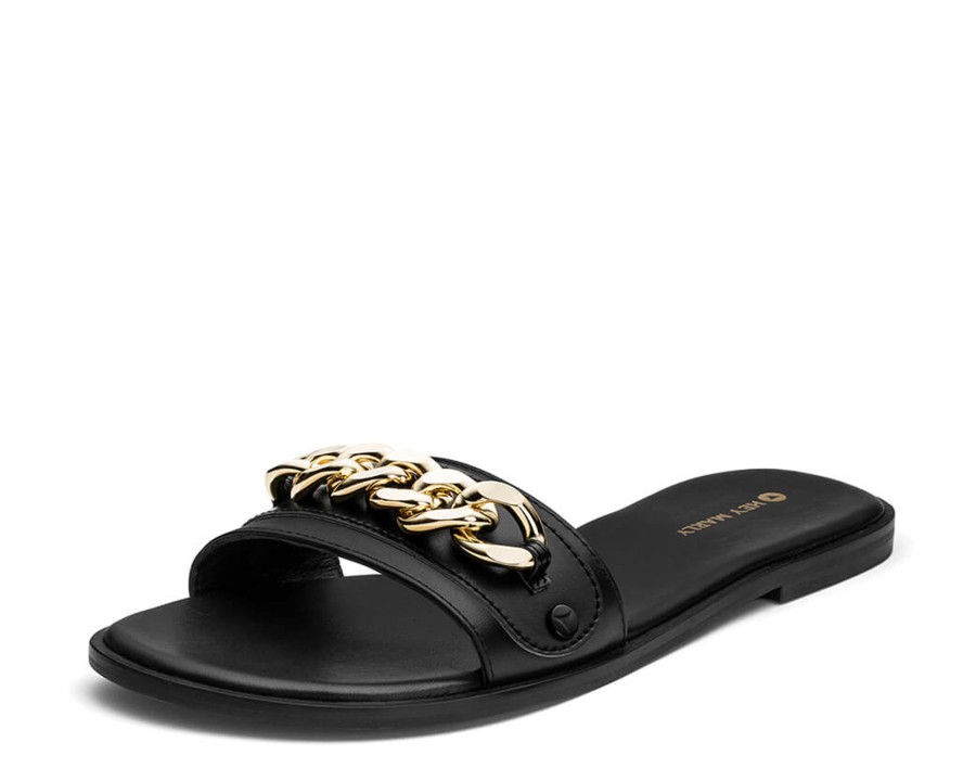 Sandalen Hey Marly | Gold Chain - Classic Black Ps1 Black - Gold Chain - Ps1