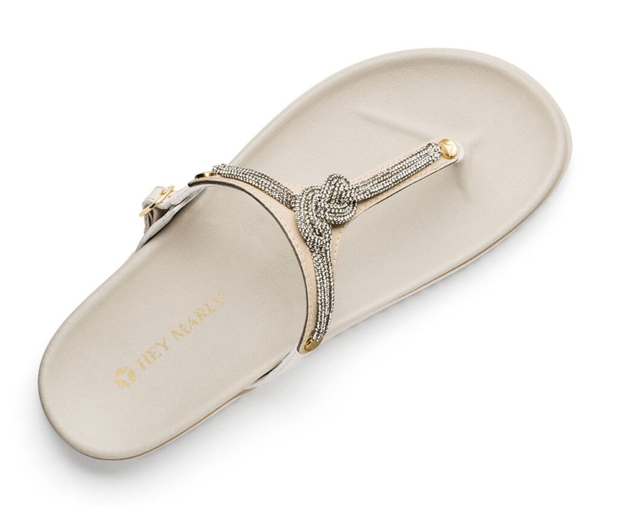 Sandalen Hey Marly | Glitter Knot - Casual Clean Crema Ts