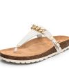 Sandalen Hey Marly | Gold Chain - Casual Cork Crema Ts Crema - Gold Chain - Ts