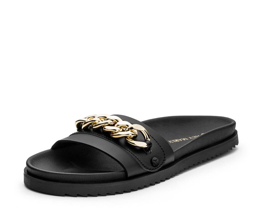 Sandalen Hey Marly | Gold Chain - Casual Clean Black Ps1 Black - Gold Chain - Ps1