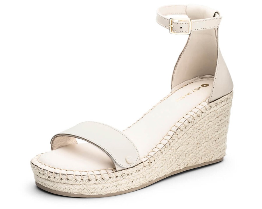 Sandalen Hey Marly | All Plain - Wedge Bast High Crema Ps1 Crema - All Plain - Ps1