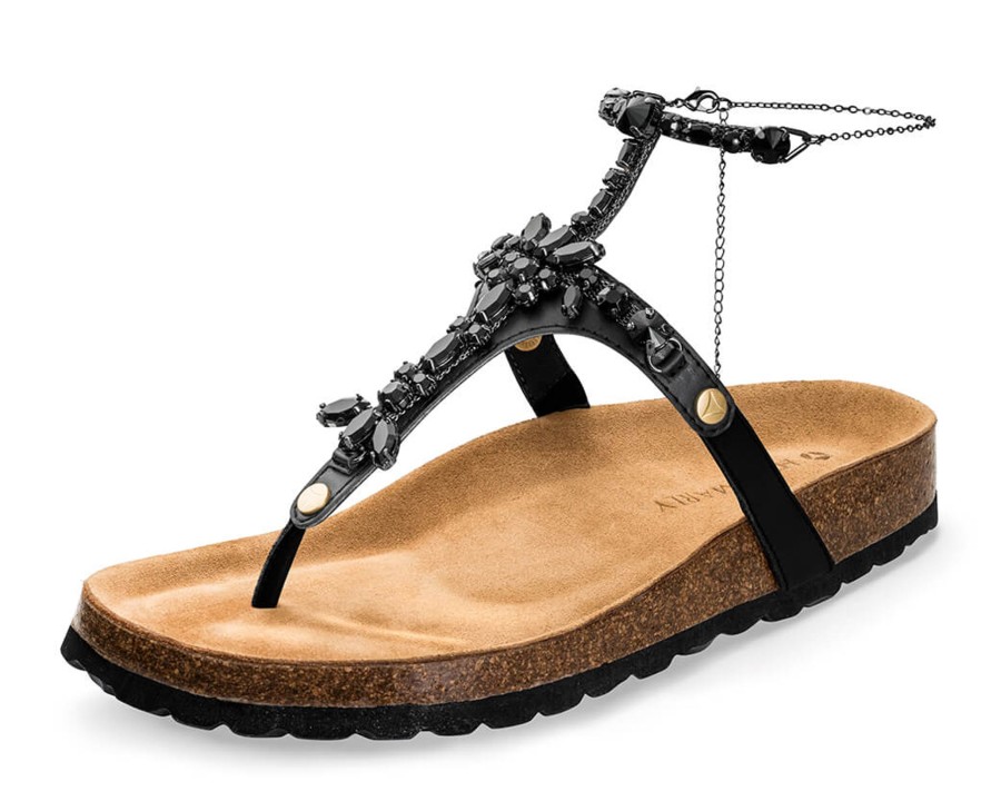 Sandalen Hey Marly | Brilliant Life Chain - Casual Cork Black Ts