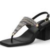 Sandalen Hey Marly | Ethno Beads - Block Heel Mid Black Ts Antracite - Ethno Beads - Ts