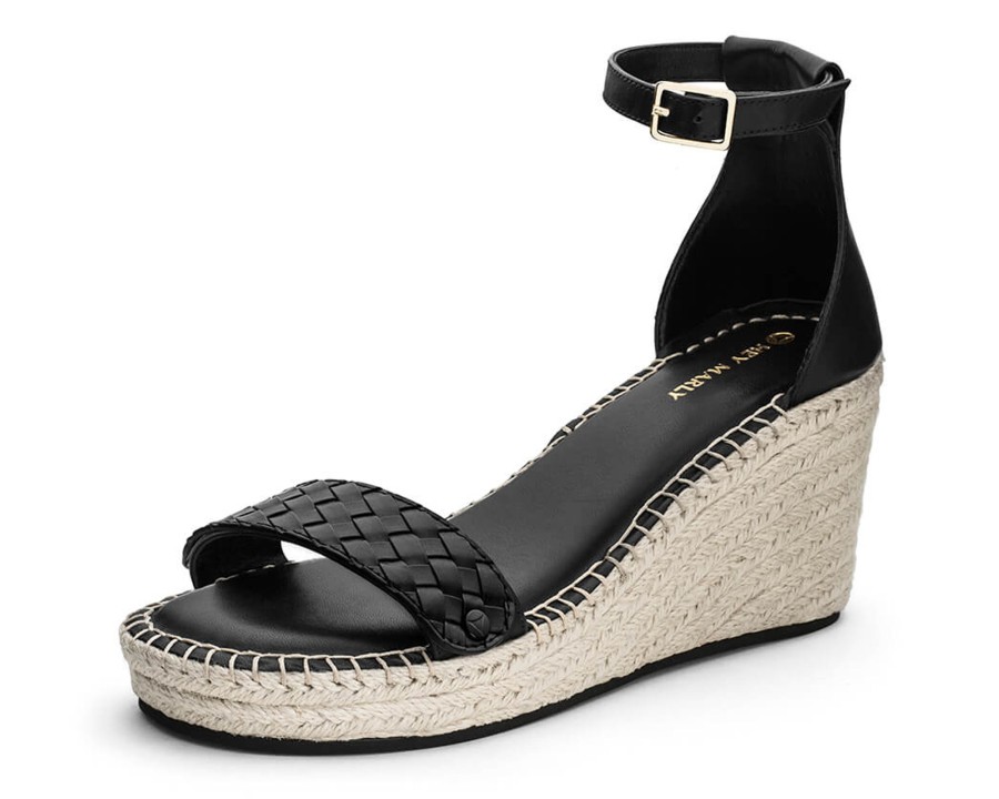 Sandalen Hey Marly | Urban Twist - Wedge Bast High Black Ps1 Black - Urban Twist - Ps1