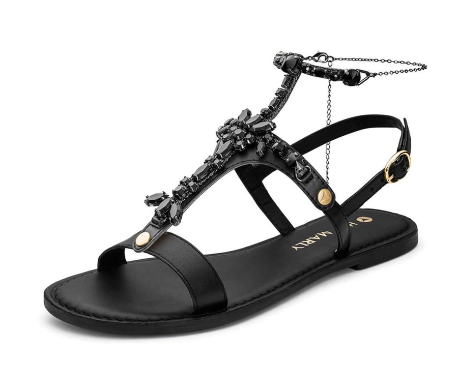 Sandalen Hey Marly | Brilliant Life Chain - Classic Riemen Black Ts