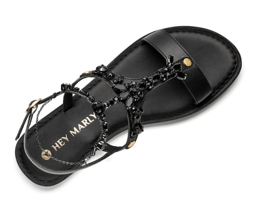 Sandalen Hey Marly | Brilliant Life Chain - Classic Riemen Black Ts