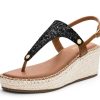 Sandalen Hey Marly | Cosmic Glitter - Wedge Bast Mid Cognac Ts