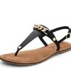 Sandalen Hey Marly | Gold Chain - Comfort Black Ts Black - Gold Chain - Ts