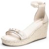 Sandalen Hey Marly | Pin Stud - Wedge Bast High Crema Ps1 Crema - Pin Stud - Ps1