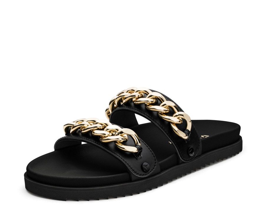 Sandalen Hey Marly | Gold Chain - Casual Clean Black Ps2 Black - Gold Chain - Ps2