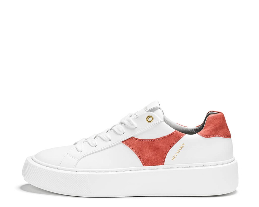 Schuhe Hey Marly | Classic - White/Coral