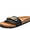 Sandalen Hey Marly | Gold Chain - Casual Cork Black Ps1 Black - Gold Chain - Ps1