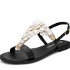 Sandalen Hey Marly | Shiny Pearl - Classic Riemen Black Ts