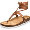 Sandalen Hey Marly | Tie Up Rope - Casual Cork Cognac Ts