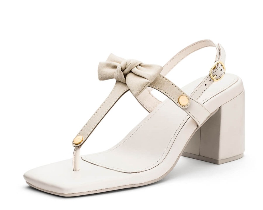 Sandalen Hey Marly | Pretty Loop - Block Heel Mid Crema Ts