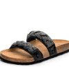 Sandalen Hey Marly | Braided Glitter - Casual Cork Black Ps2