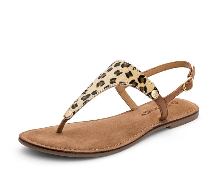 Sandalen Hey Marly | Animal Print - Comfort Cognac Ts