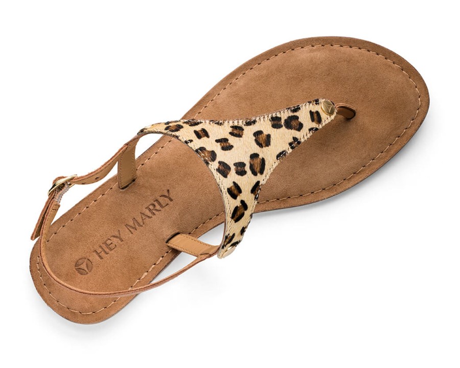 Sandalen Hey Marly | Animal Print - Comfort Cognac Ts