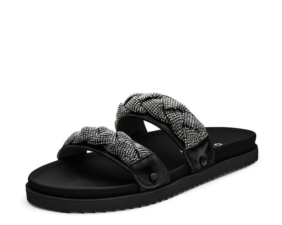 Sandalen Hey Marly | Braided Glitter - Casual Clean Black Ps2