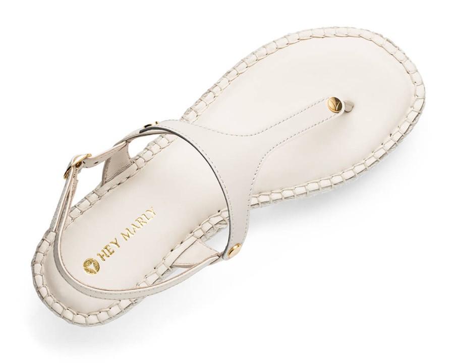 Sandalen Hey Marly | All Plain - Wedge Bast Mid Crema Ts Crema - All Plain - Ts