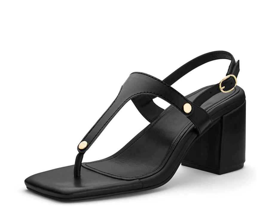 Sandalen Hey Marly | All Plain - Block Heel Mid Black Ts Black - All Plain - Ts