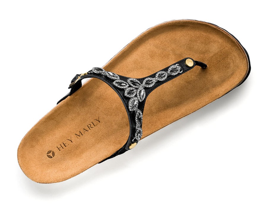 Sandalen Hey Marly | Sparkling Sea - Casual Cork Black Ts