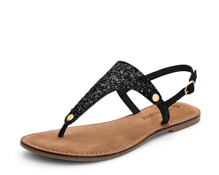 Sandalen Hey Marly | Cosmic Glitter - Comfort Black Ts