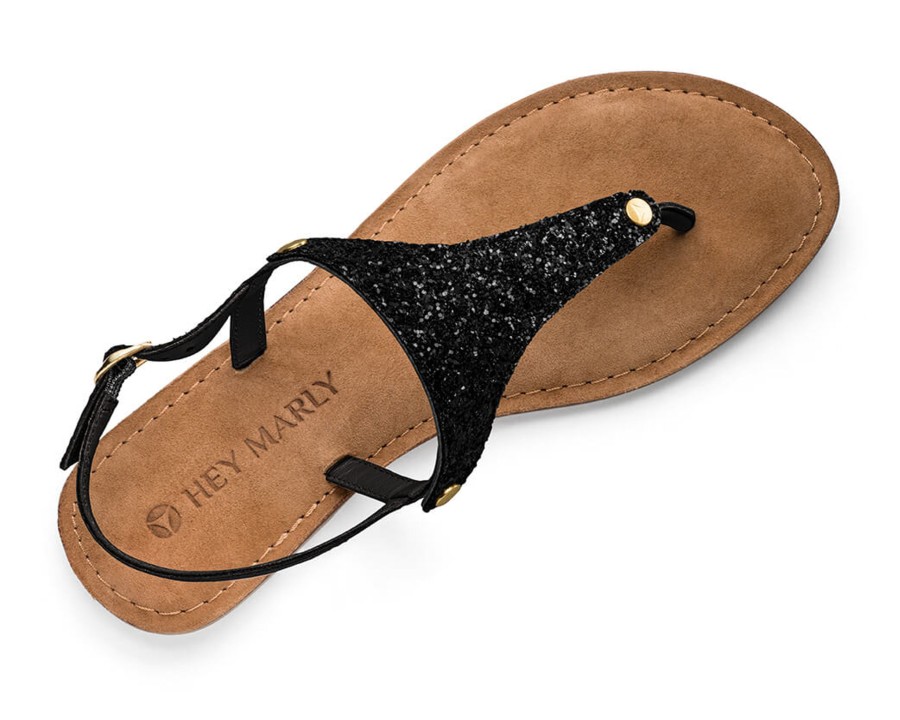 Sandalen Hey Marly | Cosmic Glitter - Comfort Black Ts