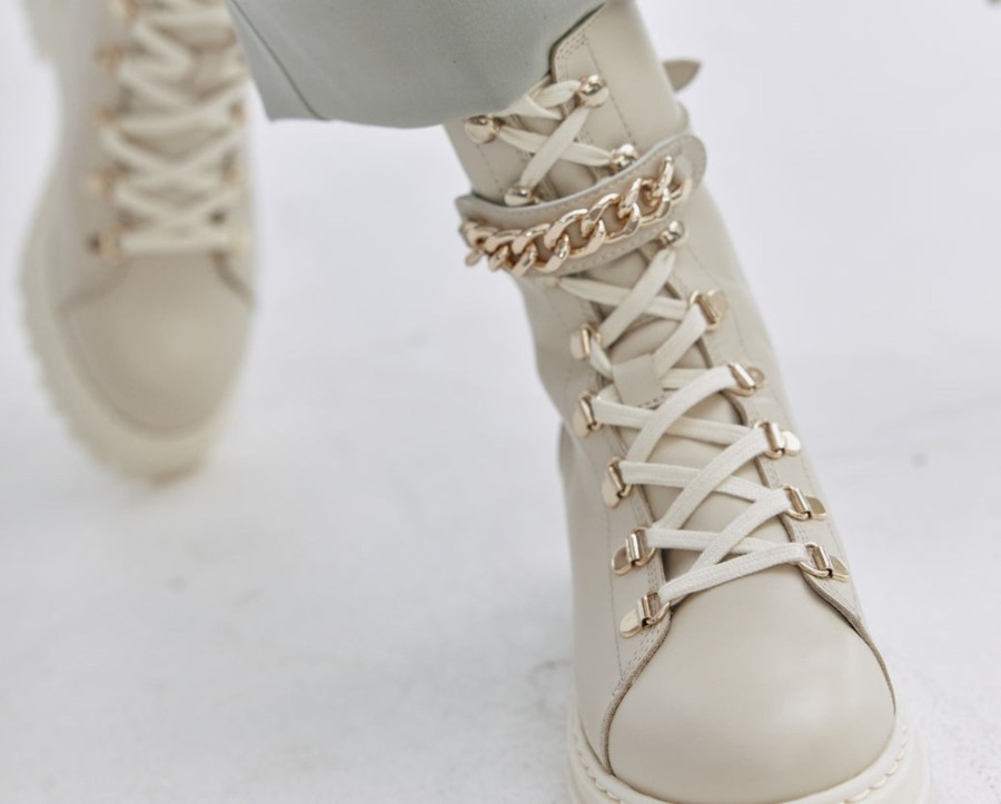 Schuhe Hey Marly | Gold Chain Loop - Chunky Rock - Crema Gold Chain Loop - Crema