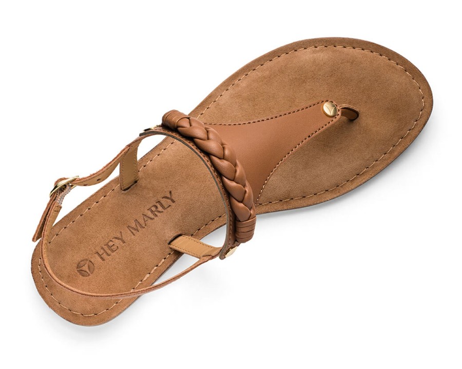 Sandalen Hey Marly | Braided - Comfort Cognac Ts Cognac - Braided - Ts