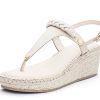 Sandalen Hey Marly | Braided - Wedge Bast Mid Crema Ts Crema - Braided - Ts