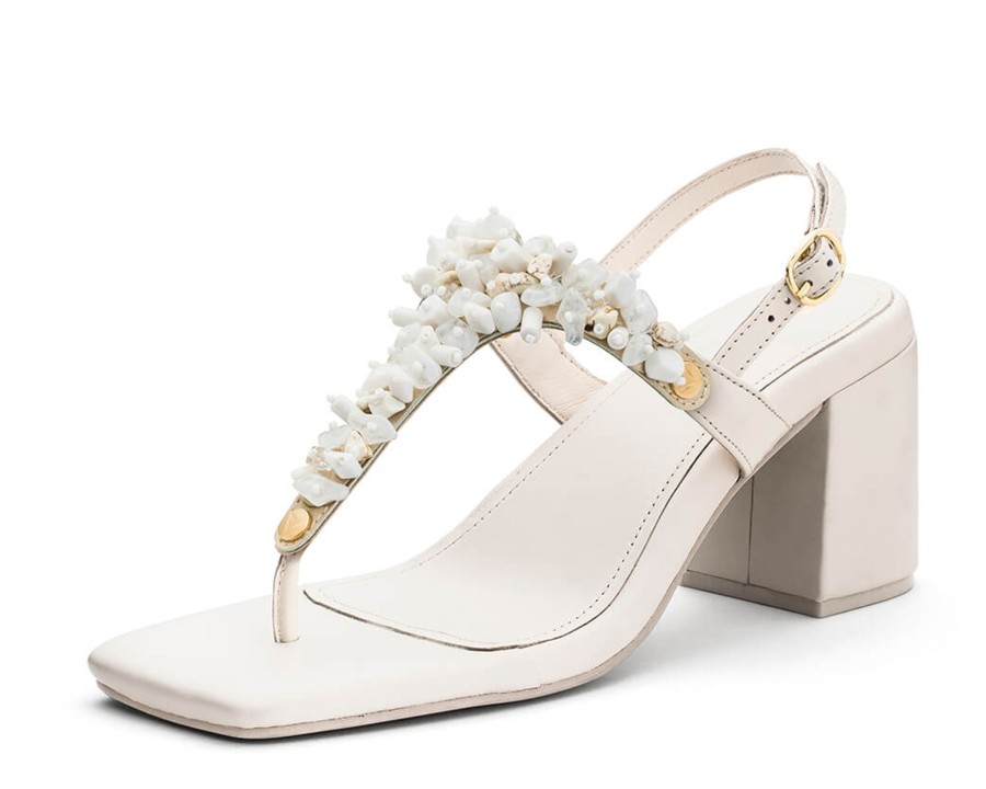 Sandalen Hey Marly | Majestic Moon - Block Heel Mid Crema Ts