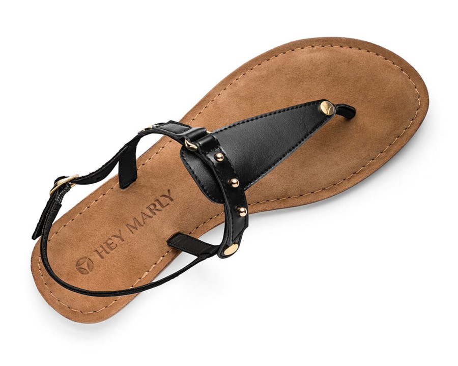 Sandalen Hey Marly | Pin Stud - Comfort Black Ts Black - Pin Stud- Ts