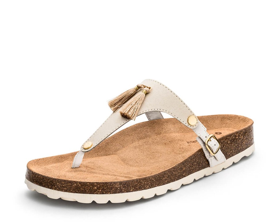 Sandalen Hey Marly | Pom De Paris - Casual Cork Crema Ts Crema - Pom De Paris - Ts