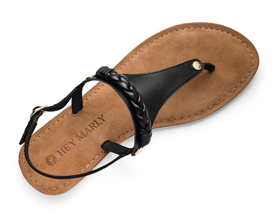 Sandalen Hey Marly | Braided - Comfort Black Ts Black - Braided - Ts