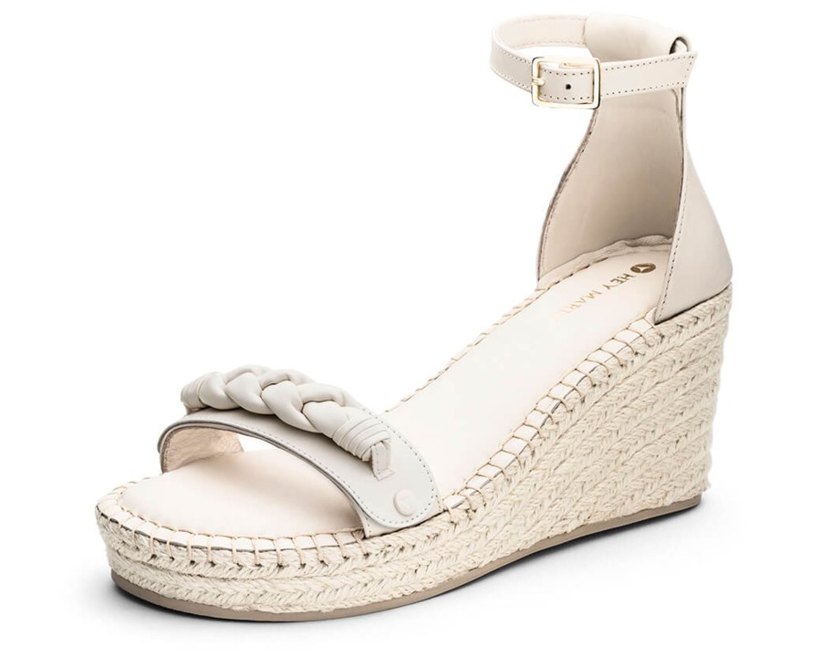 Sandalen Hey Marly | Braided - Wedge Bast High Crema Ps1 Crema - Braided - Ps1