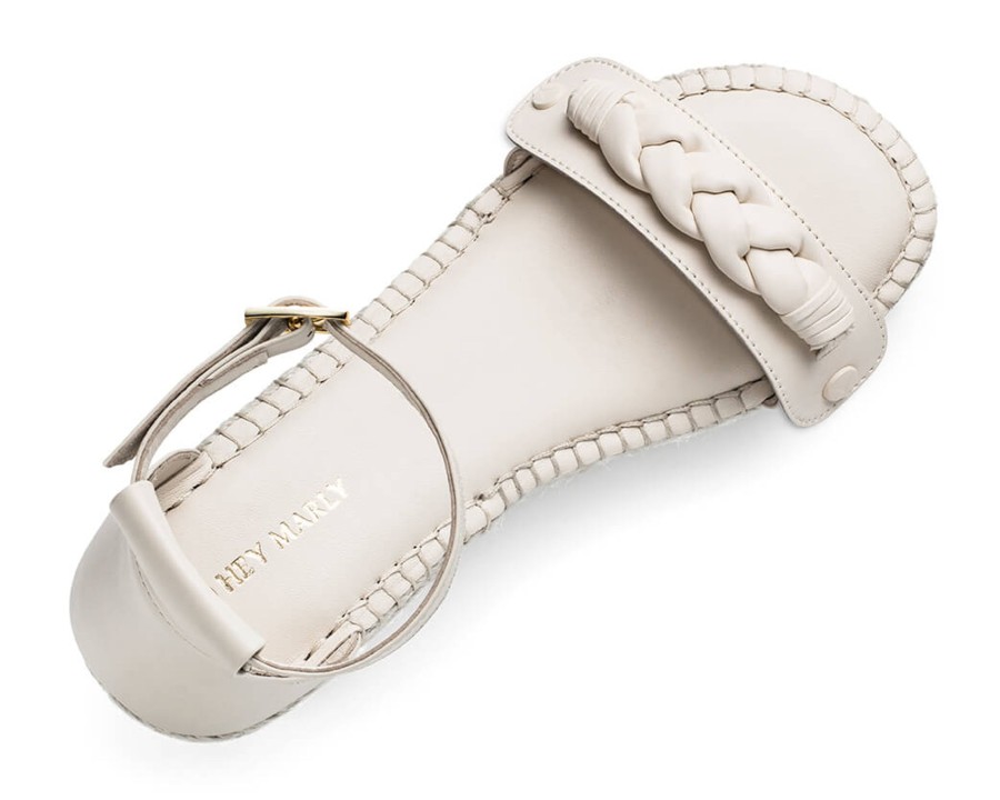 Sandalen Hey Marly | Braided - Wedge Bast High Crema Ps1 Crema - Braided - Ps1