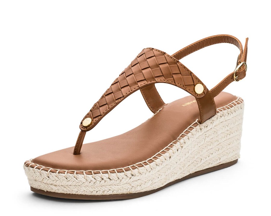 Sandalen Hey Marly | Urban Twist - Wedge Bast Mid Cognac Ts Cognac - Urban Twist - Ts