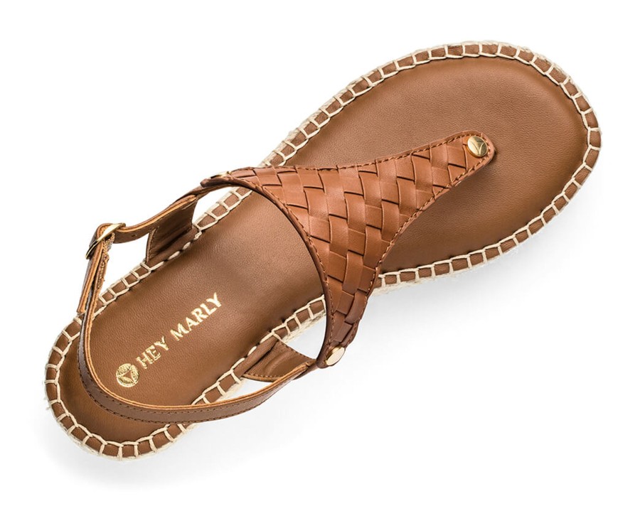 Sandalen Hey Marly | Urban Twist - Wedge Bast Mid Cognac Ts Cognac - Urban Twist - Ts