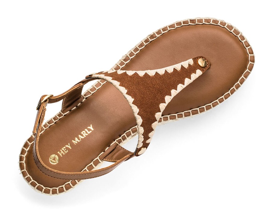 Sandalen Hey Marly | Summer Sensation - Wedge Bast Mid Cognac Ts Cognac - Summer Sensation - Ts