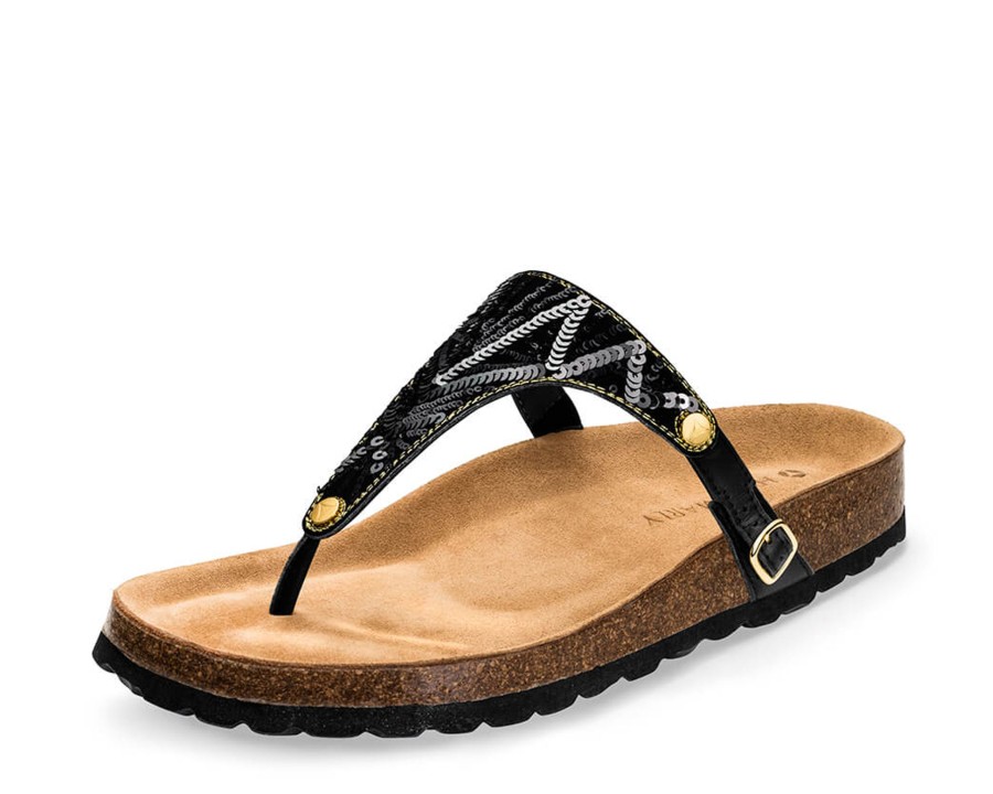 Sandalen Hey Marly | Summer Glam - Casual Cork Black Ts