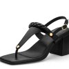 Sandalen Hey Marly | Braided - Block Heel Mid Black Ts Black - Braided - Ts